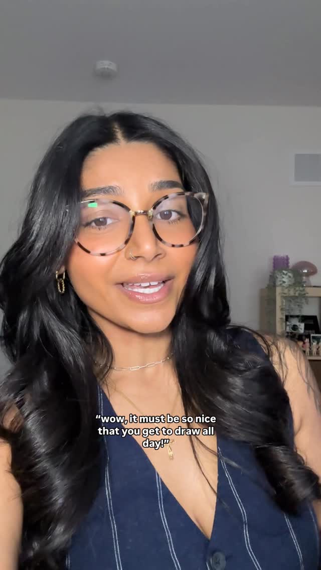 Instagram reel: Saphera talking about freelance artist life