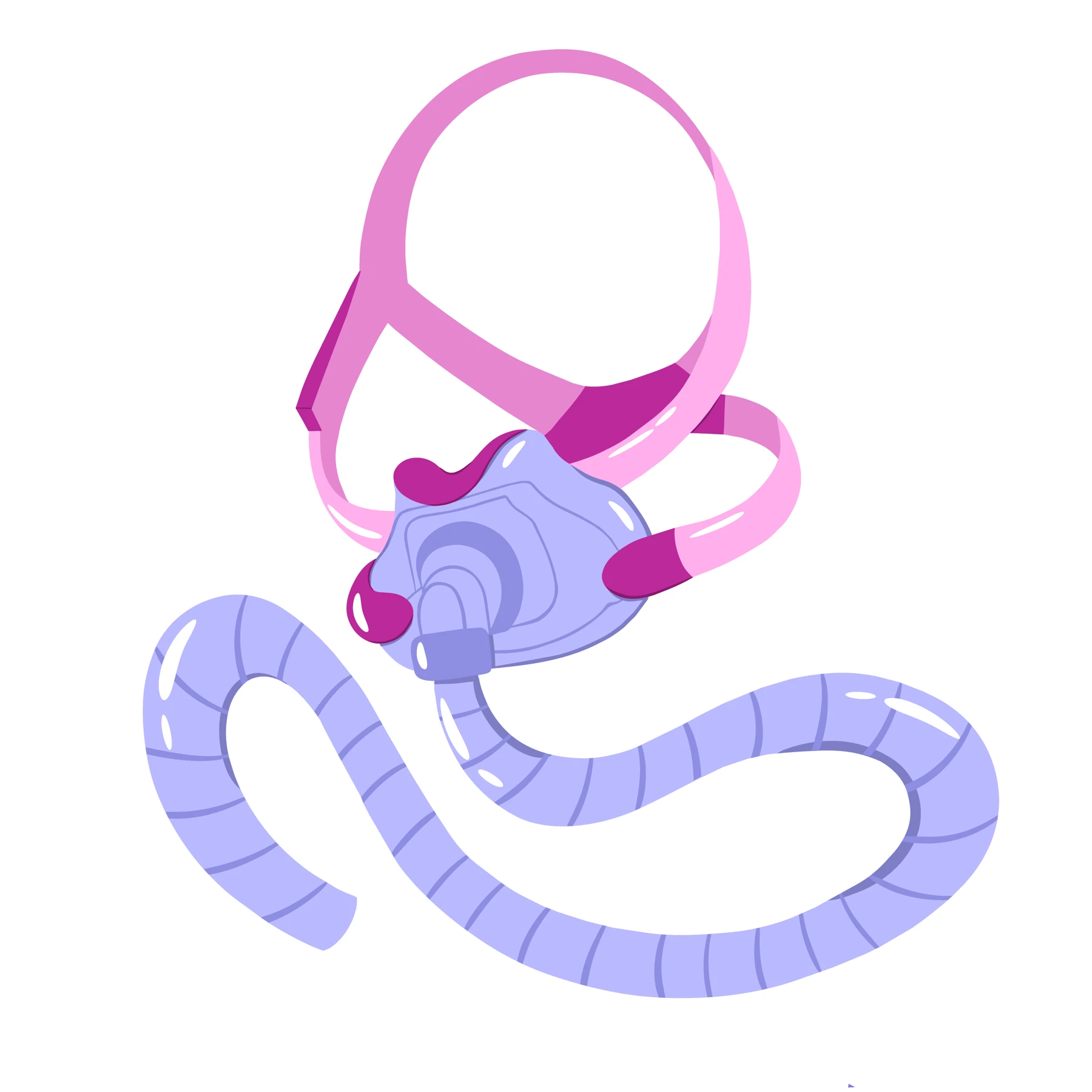 CPAP mask and flower patch design