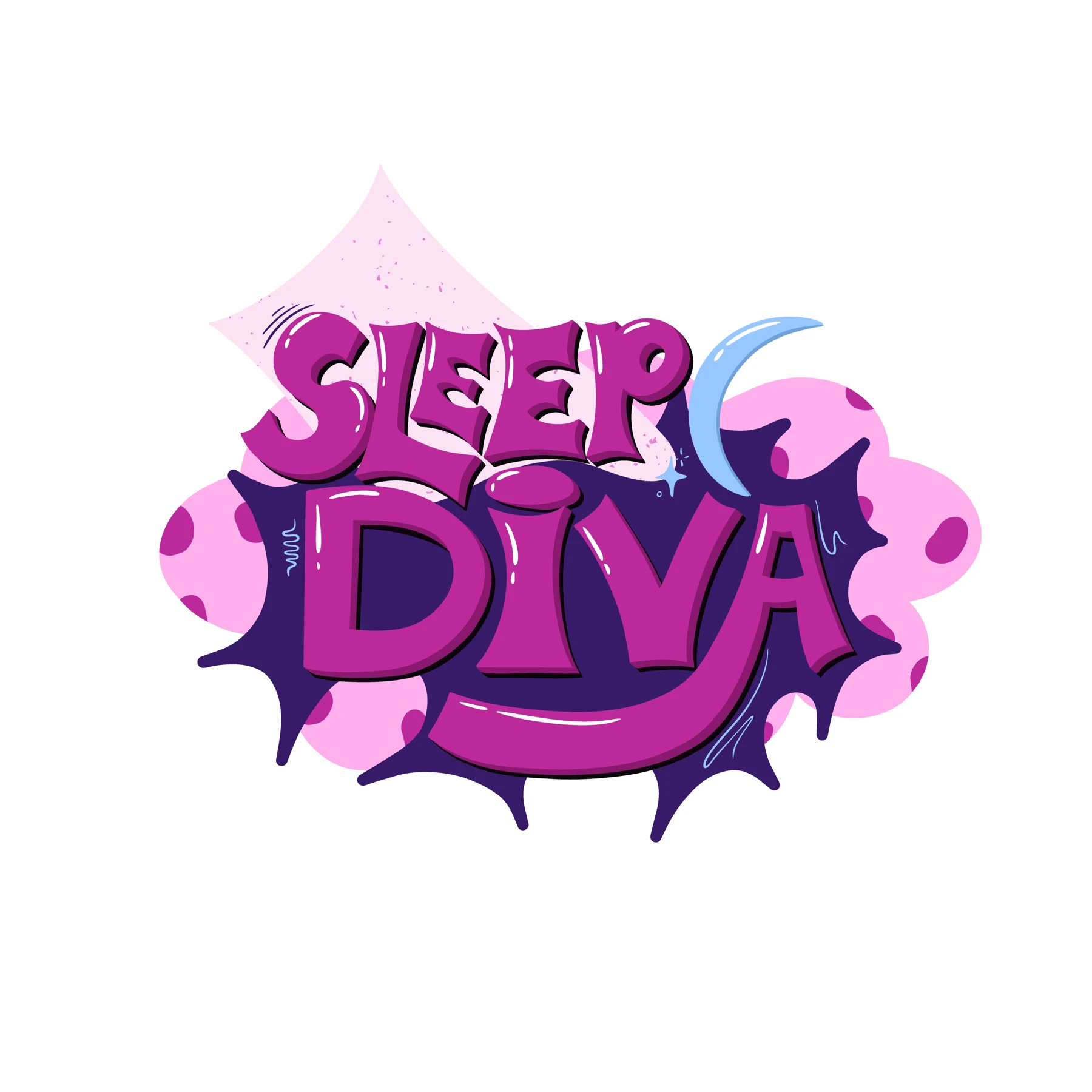 Sleep Diva pin design