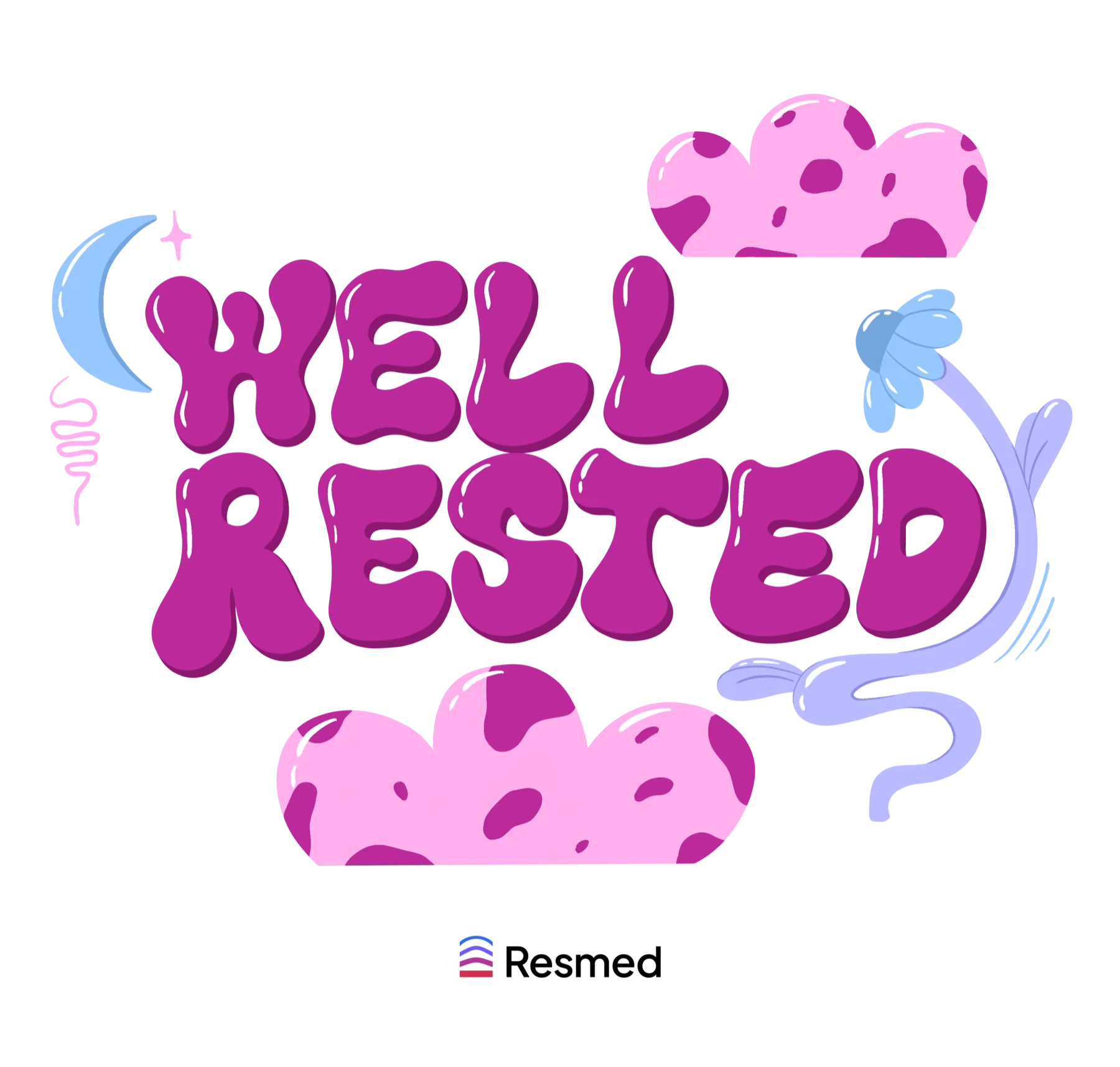 Stadium cup artwork for the Well Rested event