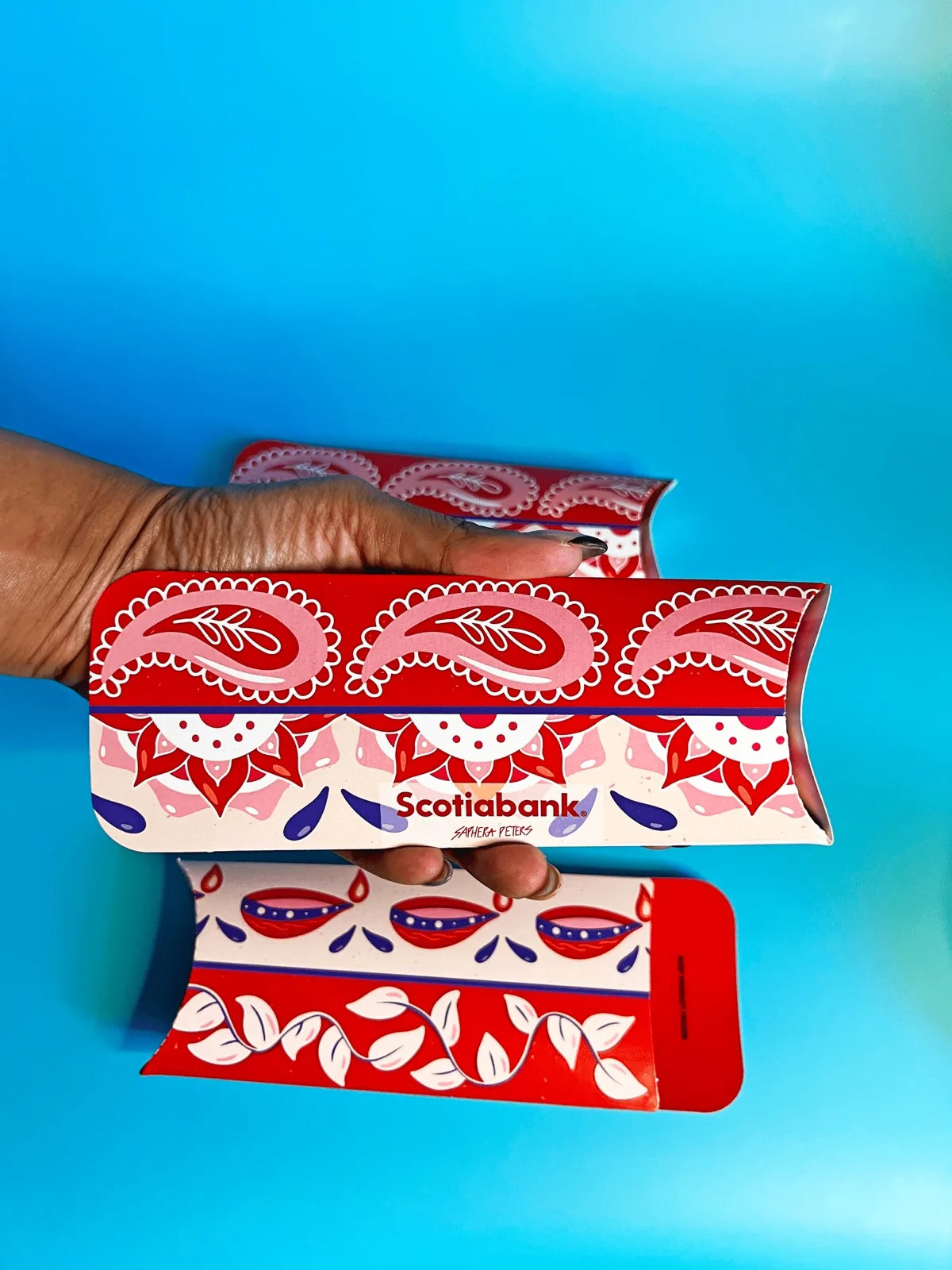Henna cone sleeve design for Scotiabank Diwali