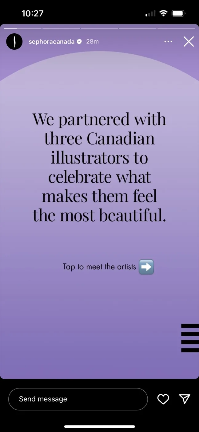 Sephora Canada International Women's Day 2024 campaign feature